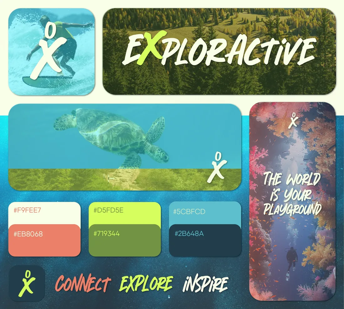 ExplorActive brand and product work